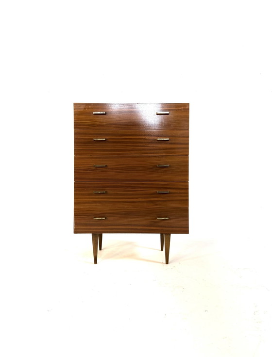 Image 1 of Commode vintage en noyer des années 60