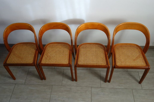 4 Baumann Gondola stoelen, jaren 70