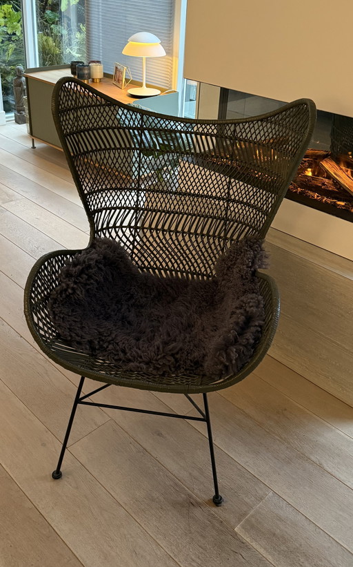 Fauteuil œuf en rotin HKliving