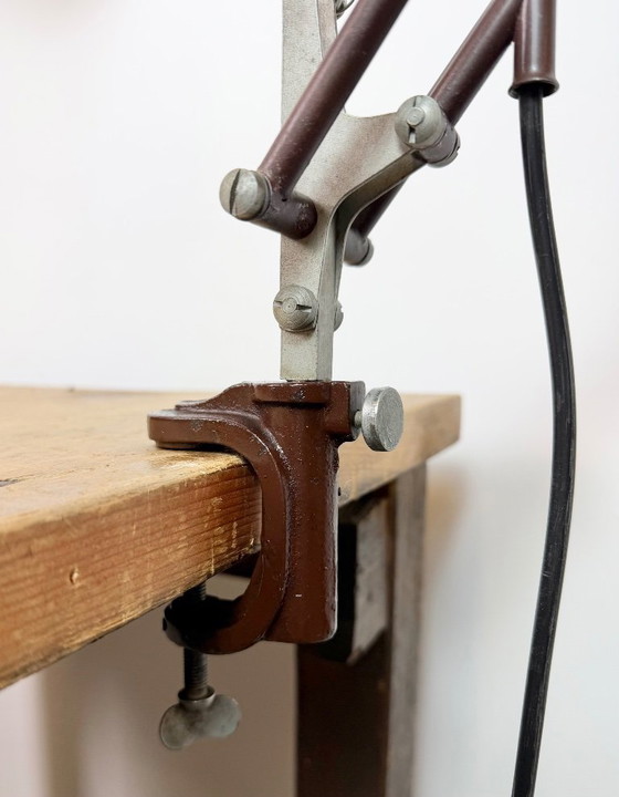 Image 1 of Vintage Brown Architect Table Lamp from Napako, 1950s