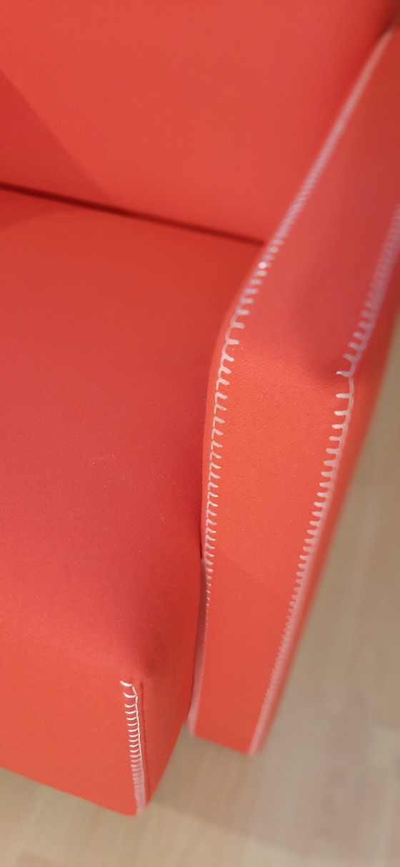 Image 1 of Cassina 2 Poltrona 637 Utrecht Nuova Mai Usata Lampo Rosso Lana 13L