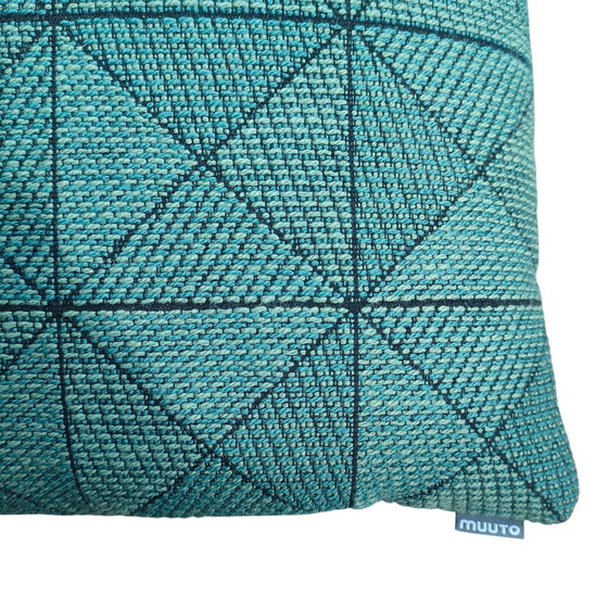 Image 1 of 1x Muuto Tile wool cushion; dark green