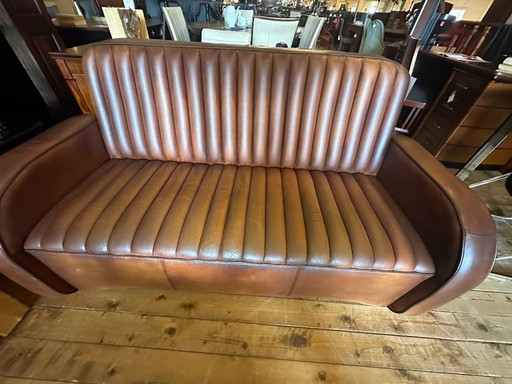 Jan Frantzen Art Deco 'Jaguar' Sofa – French Sheepskin