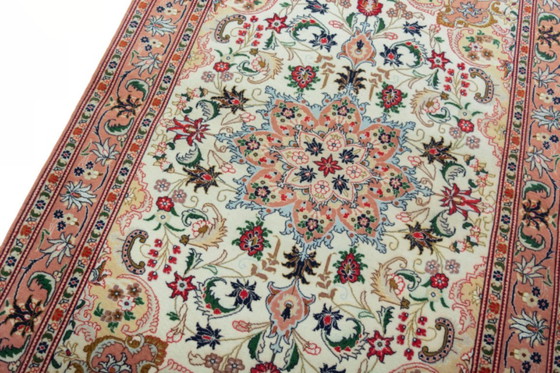 Image 1 of Tapis d'Orient Tabriz 50Raj noué à la main avec de la soie - 150 x 100 cm