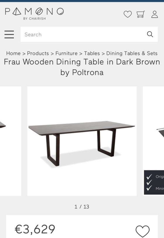 Juego de comedor – Poltrona Frau, Conjuntos de comedor, Metal, Textile (photo 8 of 9)