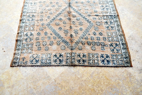 Image 1 of Tapis vintage Zemmour - 307 x 187 cm | Beige & Black
