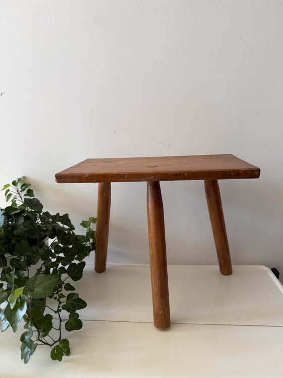 Image 1 of Table à plantes en bois style milieu du siècle