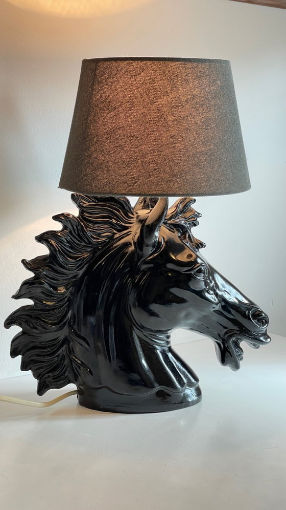 Image 1 of 80s horse lamp by Codico Strasbourg