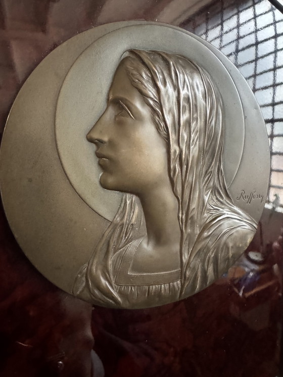 Image 1 of Icona cromata, bachelite e bronzo Art Déco