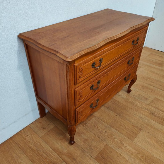 Image 1 of Cassettiera vintage in legno, comò, cassettiera, mobili da bagno