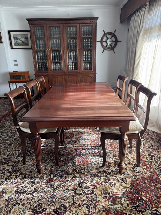 Super Uitschuifbare Mahoniehouten Tafel – eettafels, Wood