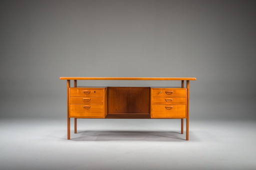  Dänischer Teakholz-Schreibtisch von Kai Kristiansen für FM Møbler, 1960er Jahre