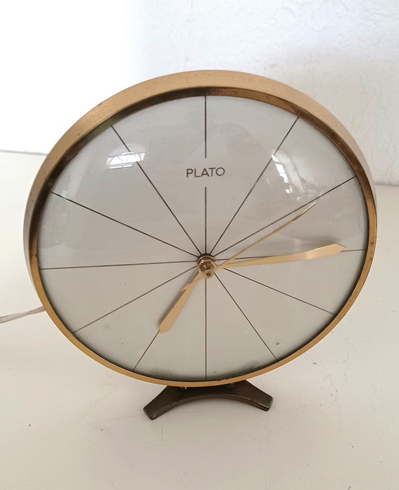 Image 1 of Plato Fifties Table Clock Electric