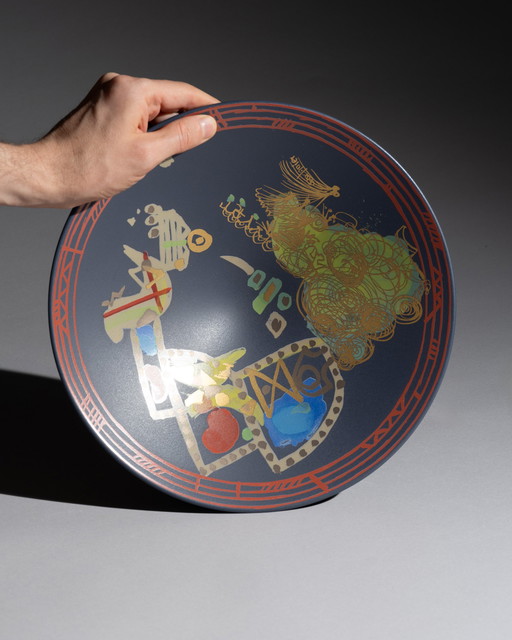 Gilbert Portanier Rosenthal Liguria Piatto da parete Ciotola Porcellana Modernismo Anni '70