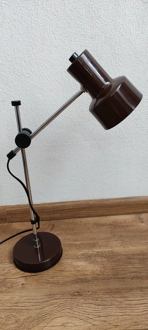 Veneta Lumi Seventies '70s Lamp Desk Lamp Brown