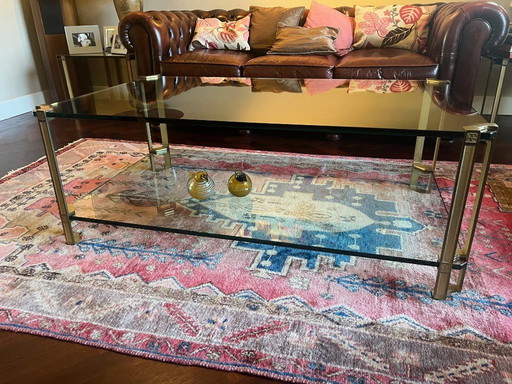 Table basse vintage en verre - Peter Ghyczy (Modèle T24)