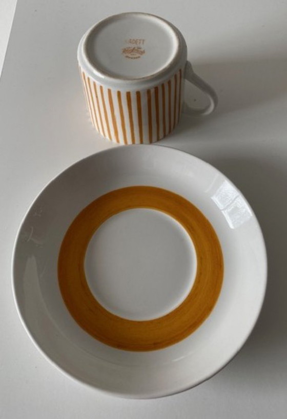 Image 1 of Rorstrand Sweden Hertha Bengtson 1950s Rare Kadett cup and saucer