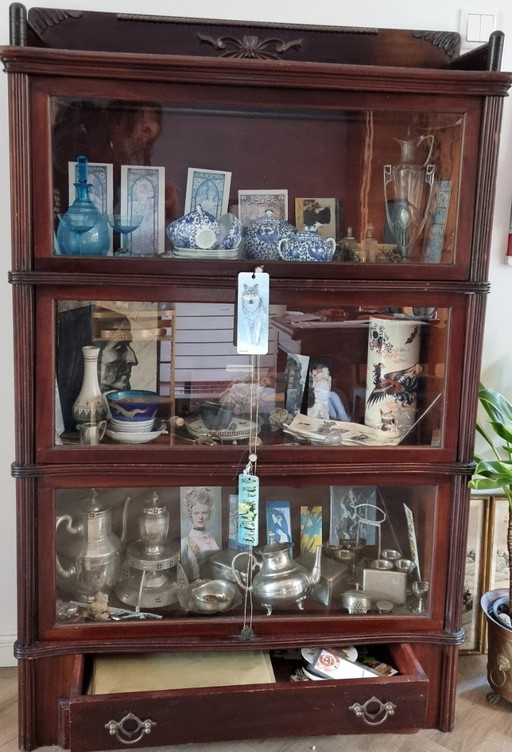 Zeldzaam mooi vormgegeven Globe-Wernicke kast circa1890