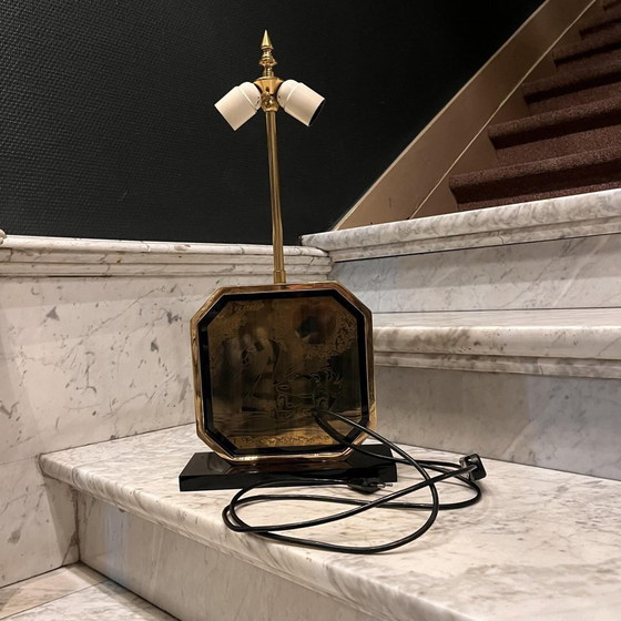 Lampada da tavolo Hollywood Regency di Georges Mathias per Maho, anni '70 – Lampade da tavolo, Brass (photo 12 of 14)