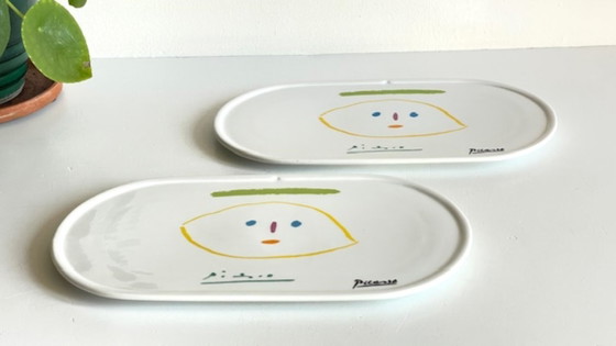 Image 1 of Serveerschaal/bord gesigneerd door Picasso