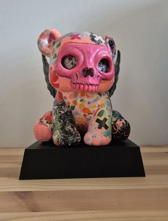 Image 1 of Oso Pixie – Serie DeadCute | Juguete artístico 3D único hecho a mano | 19 cm