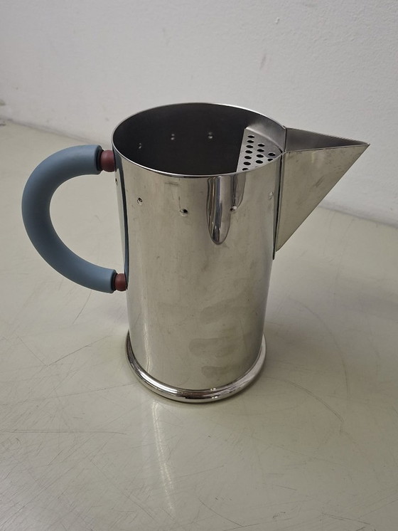 Image 1 of Set Alessi - Bollitore a fischietto con uccellino, brocca per l'acqua e contenitore per la conservazione