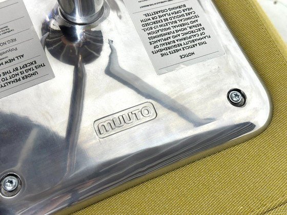Muuto Fiber Armchair geelgroen - Swivel onderstel op wielen – Fauteuils, Textile (photo 6 of 6)
