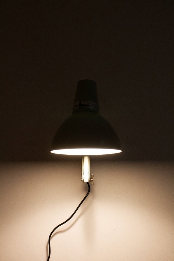 Image 1 of 60’s grijze industriële schaarlamp SIS Duitsland