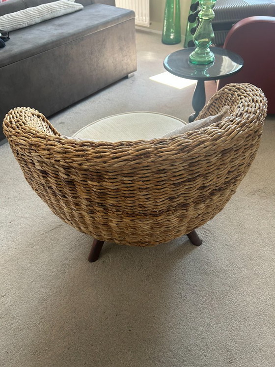 Sedia in vimini con 4 gambe in legno – Poltrone, Wood (photo 3 of 5)