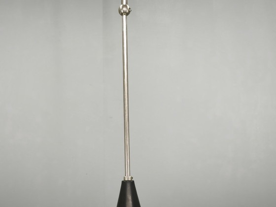 Paar Space Age Opalglas-Pendelleuchten, Tschechoslowakei, 1970er Jahre – Deckenleuchten, Metal (photo 8 of 14)