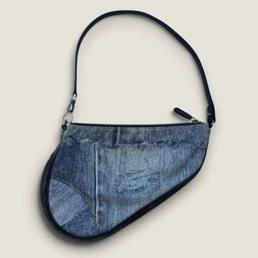 Christian Dior Saddle bag denim Speedway rare