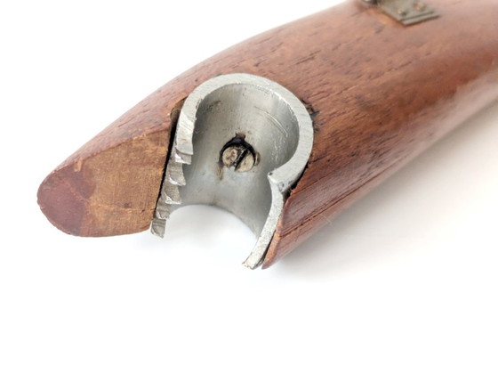 Image 1 of Midcentury Danish Teak Shark Bottle Opener, 1960s Sculptural Barware, Home Bar Gift