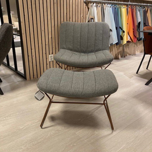 poltrona con pouf bert plantagie Draat