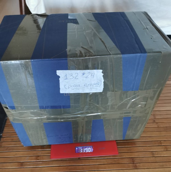 Image 1 of GLASVASE – BLAU – JUGENDART