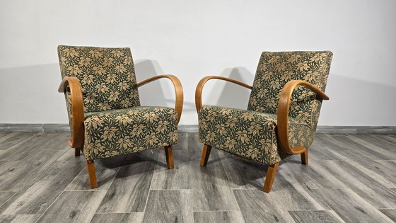 Image 1 of Set of Vintage Armchairs by Jindrich Halabala