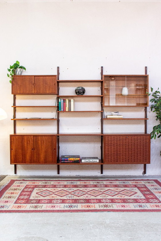 Poul Cadovius Cado Royal wandplank, plankensysteem, dressoir, vintage teakhout, Deens design, mid-century (photo 7 of 25)