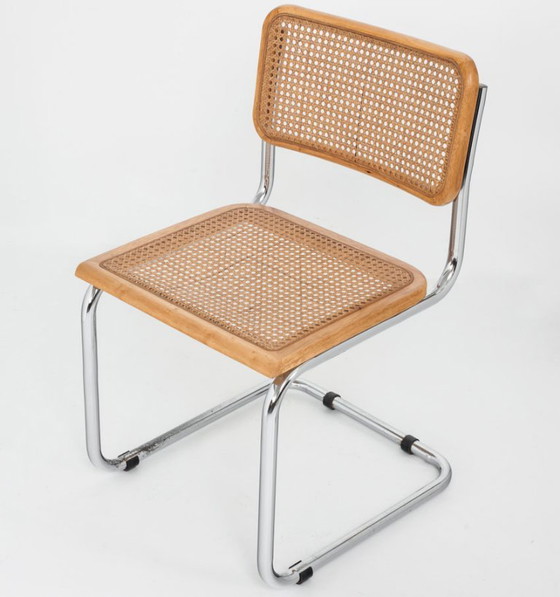 Set di 6 sedie Cesca. Realizzate su disegno di Marcel Breuer. Anni '80. – Sedie da pranzo, Wood, Wicker (photo 13 of 26)
