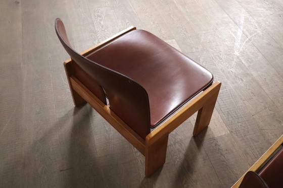 Image 1 of Afra and Tobia Scarpa Model 925 Easy Chairs for Cassina, Italy 1970s