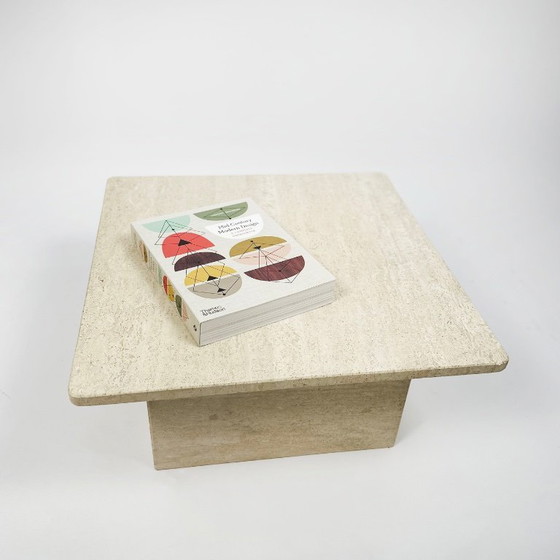 Image 1 of Mesa de centro de travertino de los años 70