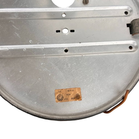 Image 1 of Large hexagonal three-dimensional milky white Honeycomb wall lamp ceiling lamp Czechoslovakia Kamenický Šenov 1960s