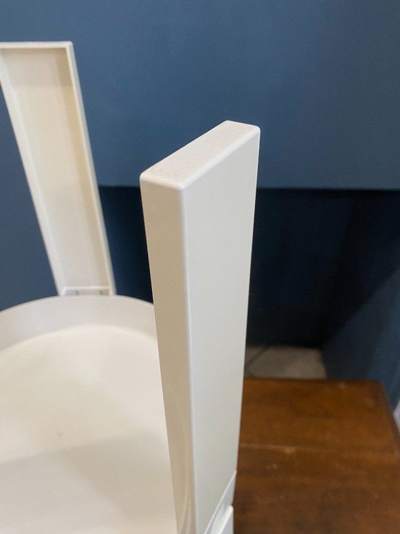Paire De Tables Basse Appoint Chevet Gigogne Ronde Marc Held Pour Prisunic 1970 – Plastic (photo 7 of 15)