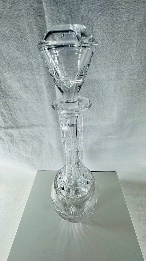 Set da liquore Art Déco antico in cristallo al piombo: Caraffa con 5 bicchieri (ca. 1920), Bicchieri e caraffe (foto 9 di 11)