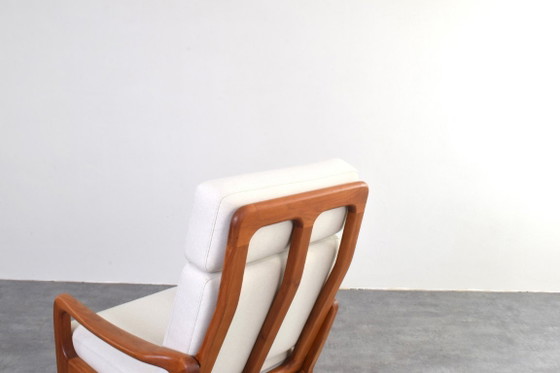 Image 1 of Set van 2 Deense teakhouten loungestoelen uit het midden van de 20e eeuw, ontworpen door Juul Kristensen, jaren 60.