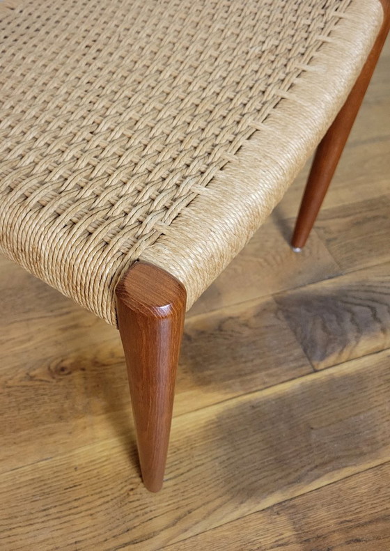 Image 1 of 4er-Set Stühle von N.O. Møller, Modell 77, aus Teakholz