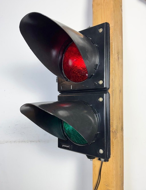 Vintage Industrial Traffic Lights,  1980s