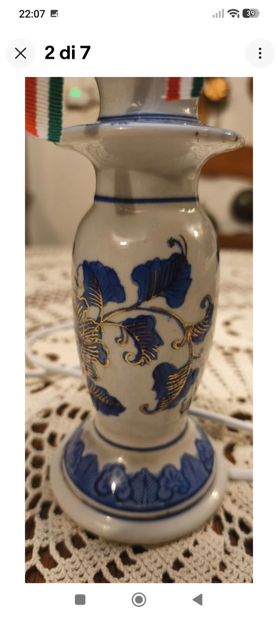 Table Lamp – Venetian Lagoon, Glass, Porcelain (photo 2 of 7)