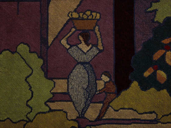 Image 1 of Gabriel Laneyrie tapisserie à l'aiguille au petit point 1934