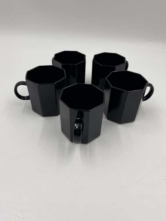 Image 1 of Lot De 5 Mugs Noir