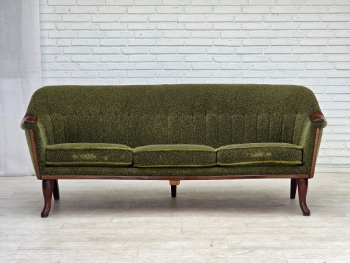 Divano vintage norvegese a 3 posti, anni '70, in legno di teak.