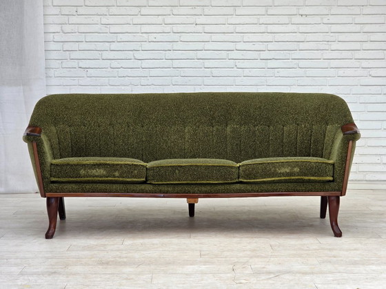 Image 1 of Divano vintage norvegese a 3 posti, anni '70, in legno di teak.